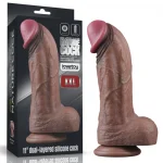 Çift Katmanlı 28 Cm Ultra Gerçekçi Dev Dildo