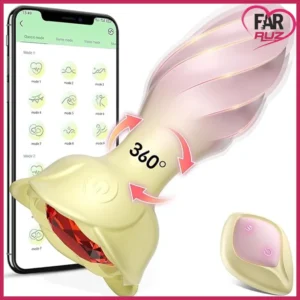 Farruz Unisex Telefon Kontrollü Tireşimli Anal Plug ve Vibratör